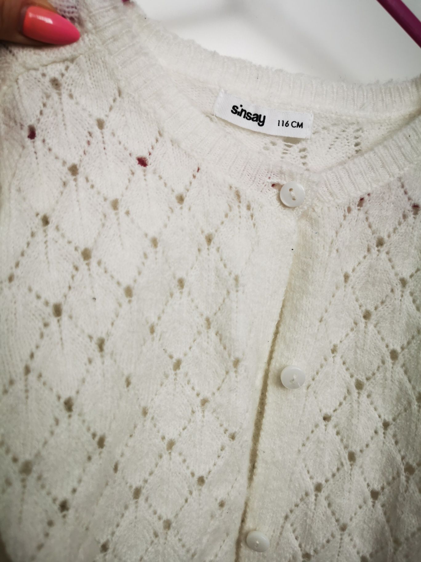 sweter dziewczęcy 116