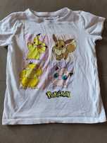 Koszulka dziewczęca z krótkim rękawem 104 bluza dziewczęca pokemon 104