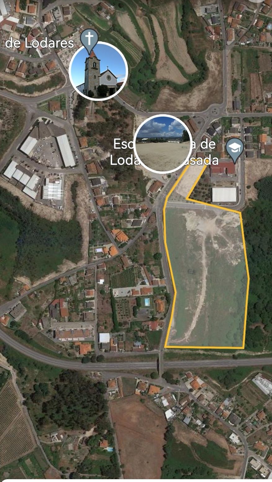 Terreno de construção com loteamento, oportunidade de negócio