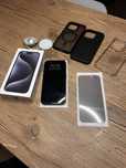 Iphone 15 pro 128 gb blue zestaw gwaracja