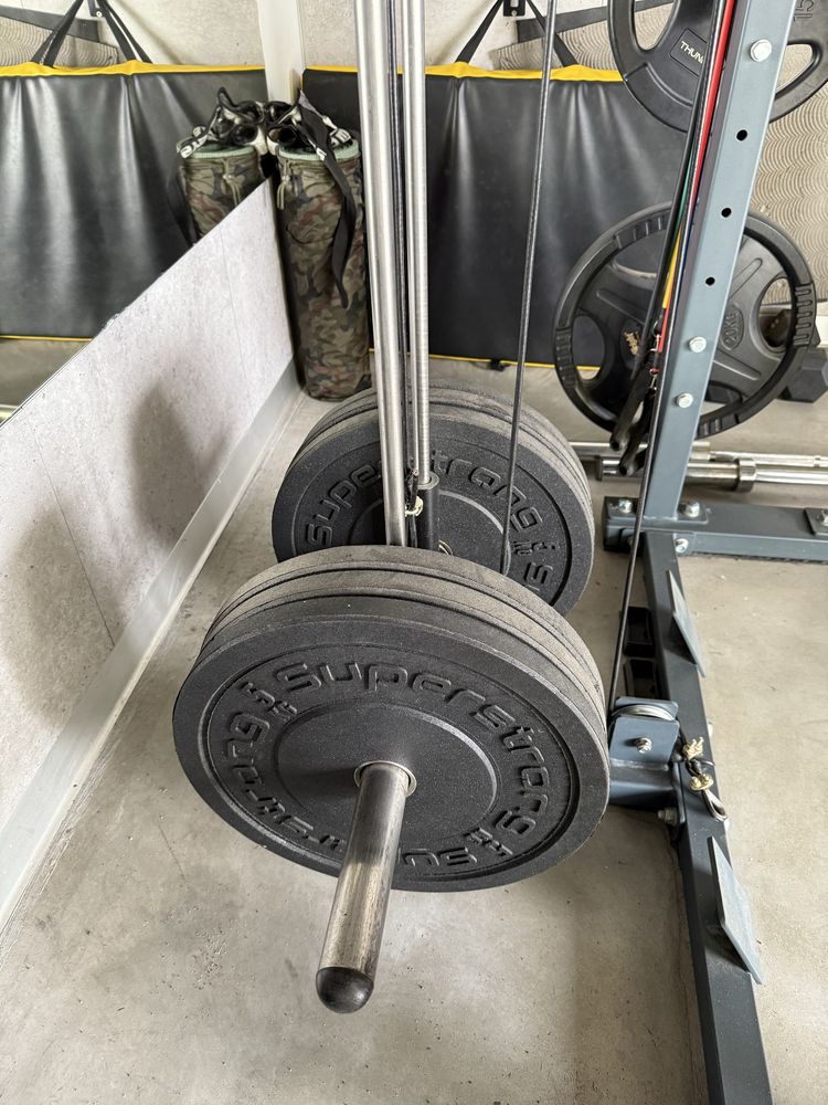 Siłownia powerrack hantle sztangi talerze - 2x 20, 15, 10, 6x 5 kg