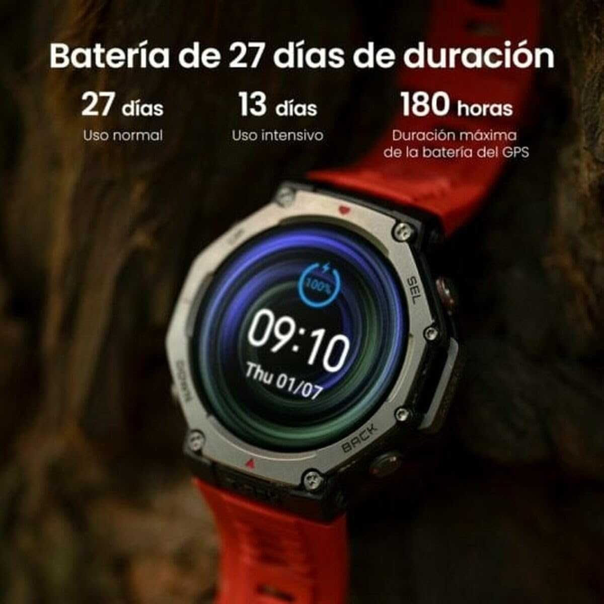 Smartwatch Amazfit T-Rex 3 GPS Amoled NFC Wi-Fi 10 ATM Onyx Black