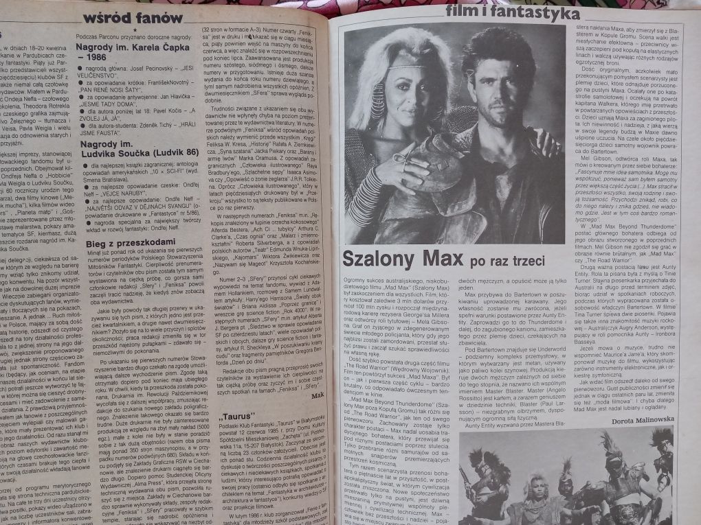 Fantastyka 1986 rok Wiedźmin oprawione