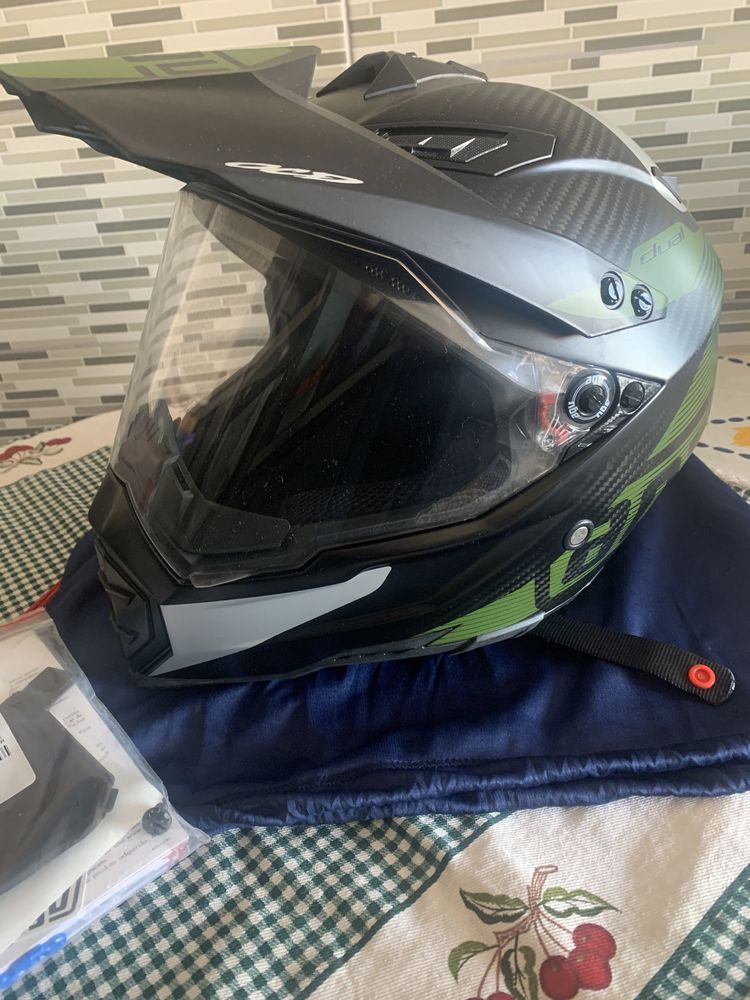 Capacete agv ax 8 dual carbono