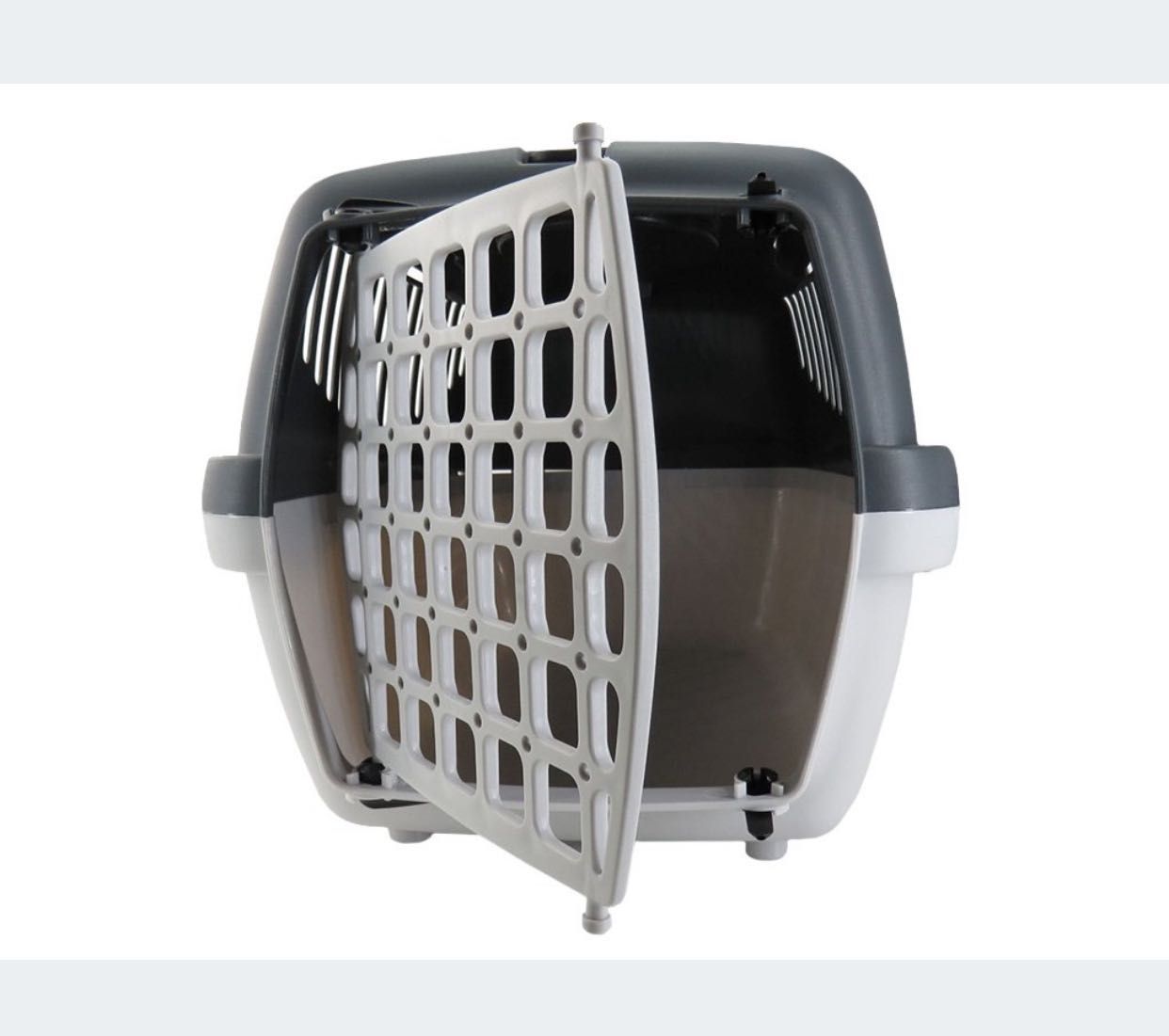 Transporter, klatka dla psa, kota, kolor szary. Pet, Animal Carrier.
