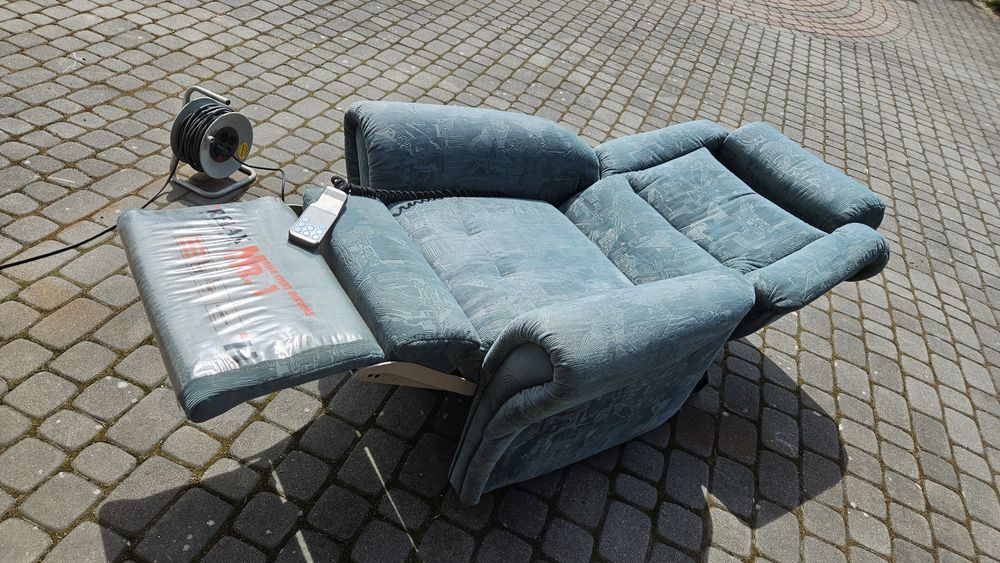 Fotel relax rozkładany elektrycznie, geriatryczny,