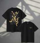 Футболка мужская Arcteryx Logo черная белая Арктерикс Новинка