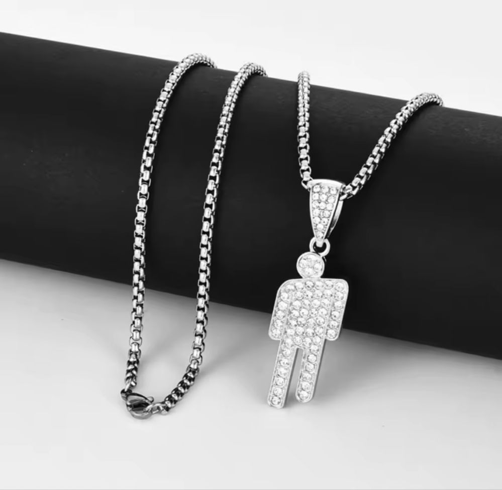 Мерч Billie Eilish! Підвіска blohsh silver OG