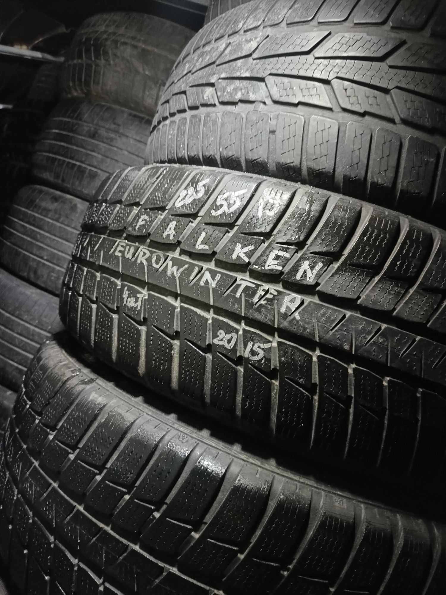225/55/19 Falken Euro Winter комплект зимняя резина шины 7 мм