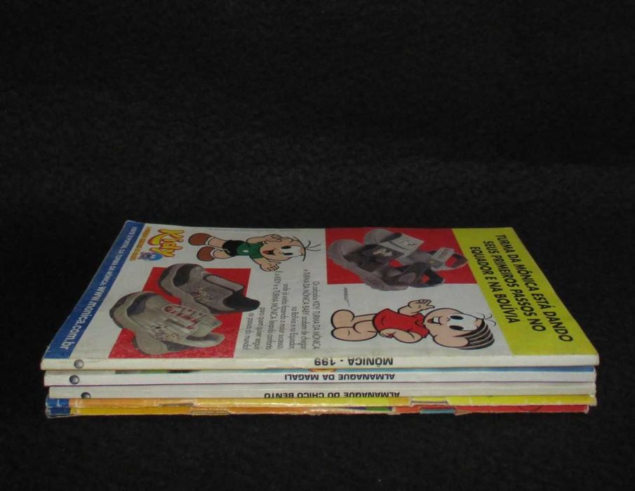 Livros BD Globo Mónica Magali Chico Bento Cascão