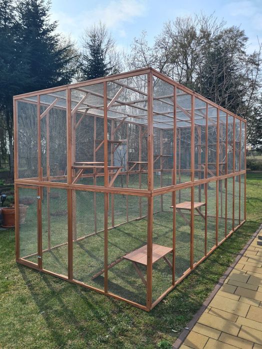 Wybieg dla kotów kojec klatka duża woliera dla kota