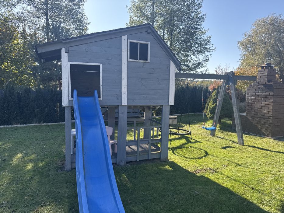 Plac zabaw, drewno, opał