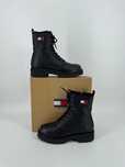 Tommy Hilfiger botki kozaki damskie 41 czarne skórzane urban boot