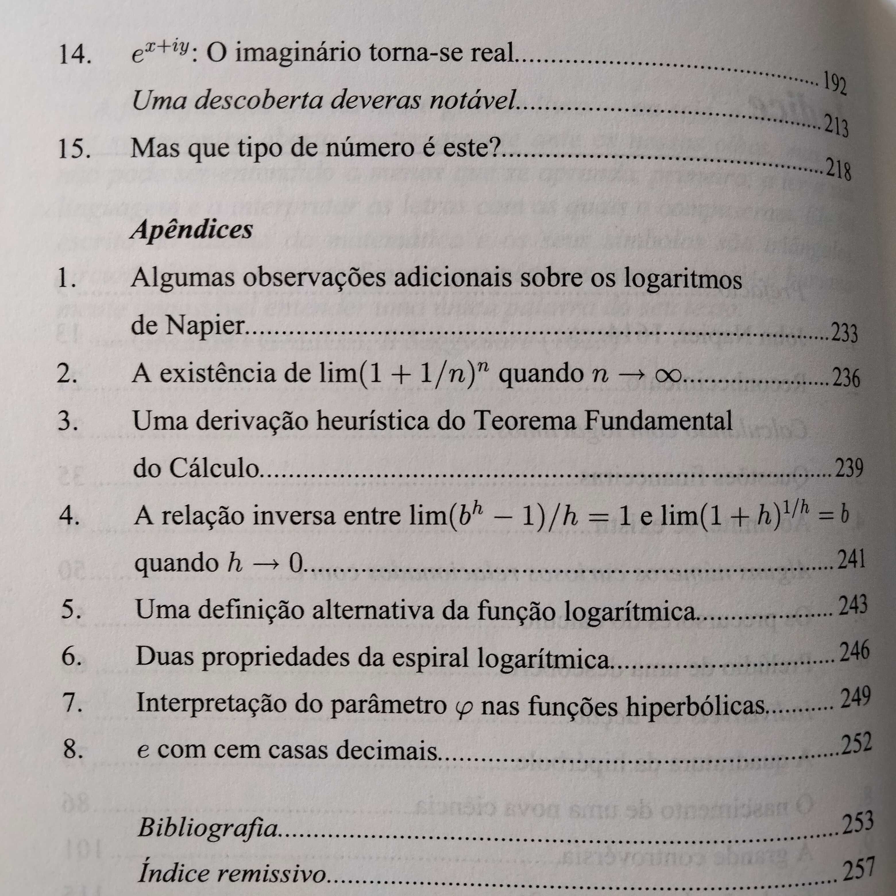 E: História de Um Número - Eli Maor