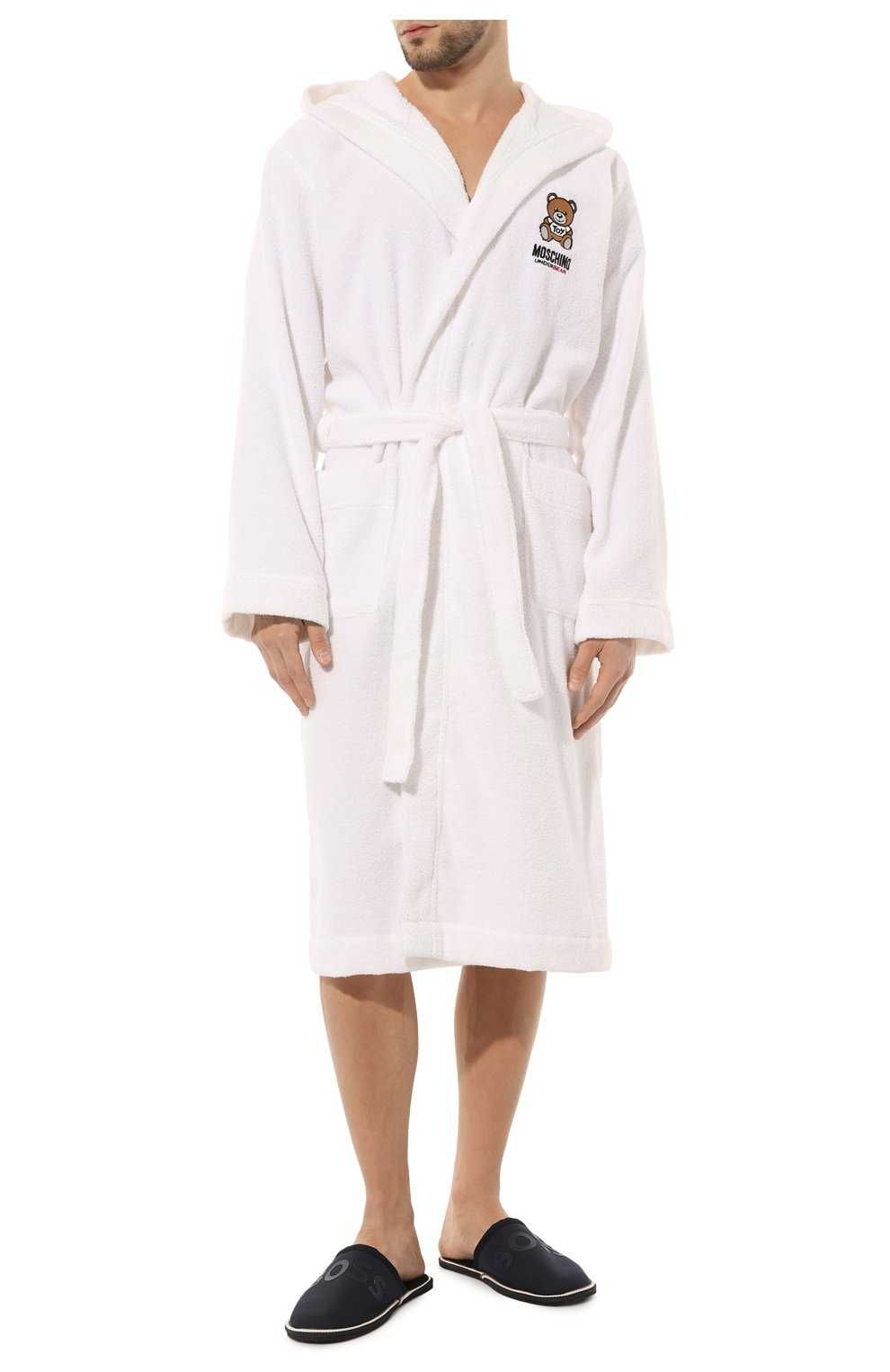 MOSCHINO luksusowy włoski szlafrok WHITE