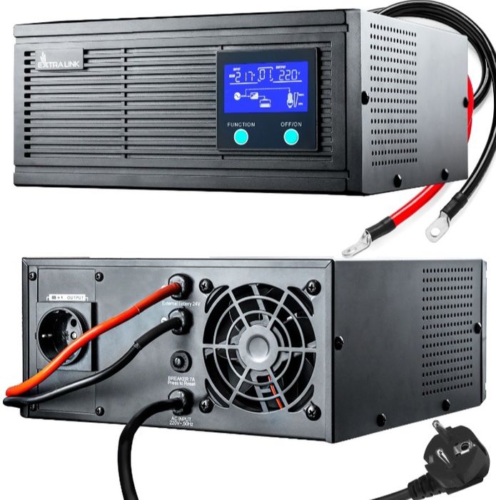 Інвертор ДБЖ Extralink  Piorun 2000VA 1600W 2000  24v/230v В