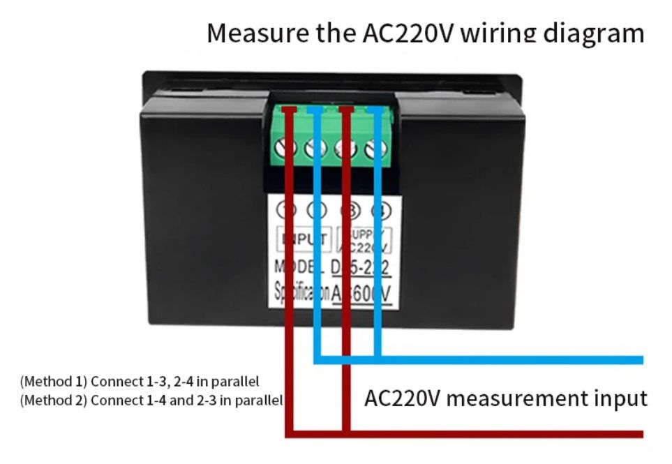 Woltomierz Cyfrowy Panelowy LCD AC 600V