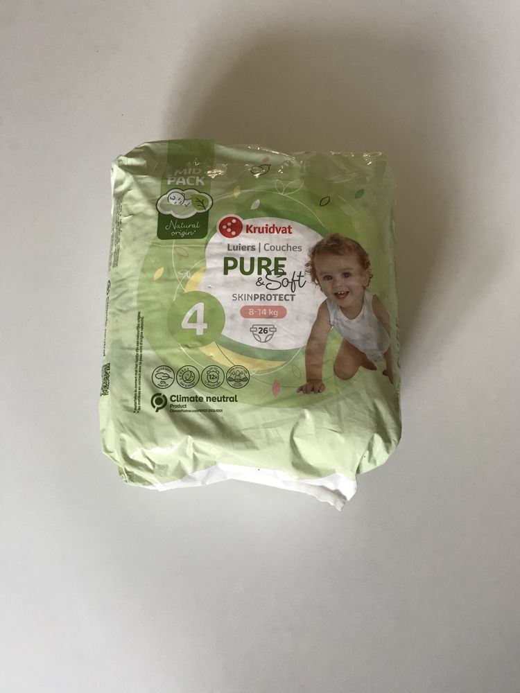 Pieluszki Kruidvat Luiers Pure & Soft 4 / 26 sztuk