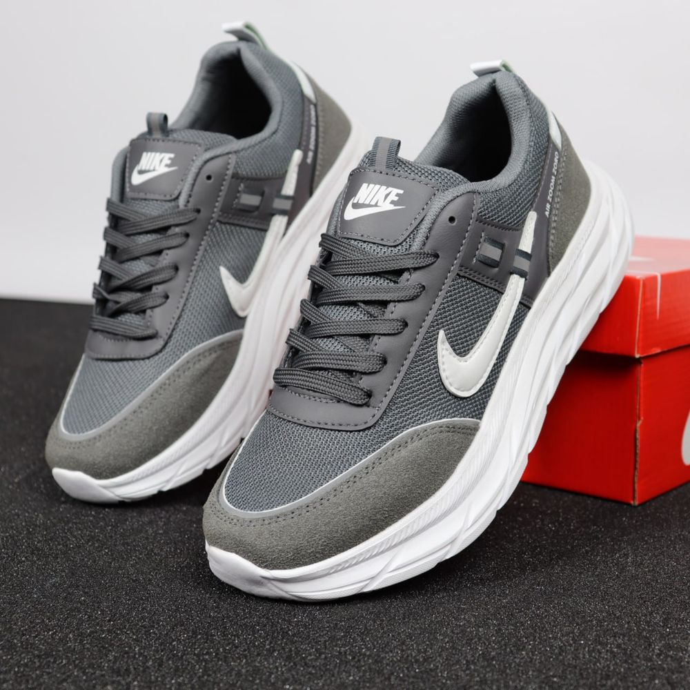 Чоловічій Кросівки Найк Nike zoom grey white street 40-44 рм.