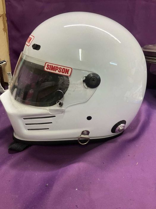 Retro Simpson Super Bandit Racing/Motorcycle Helmet 7 1/2