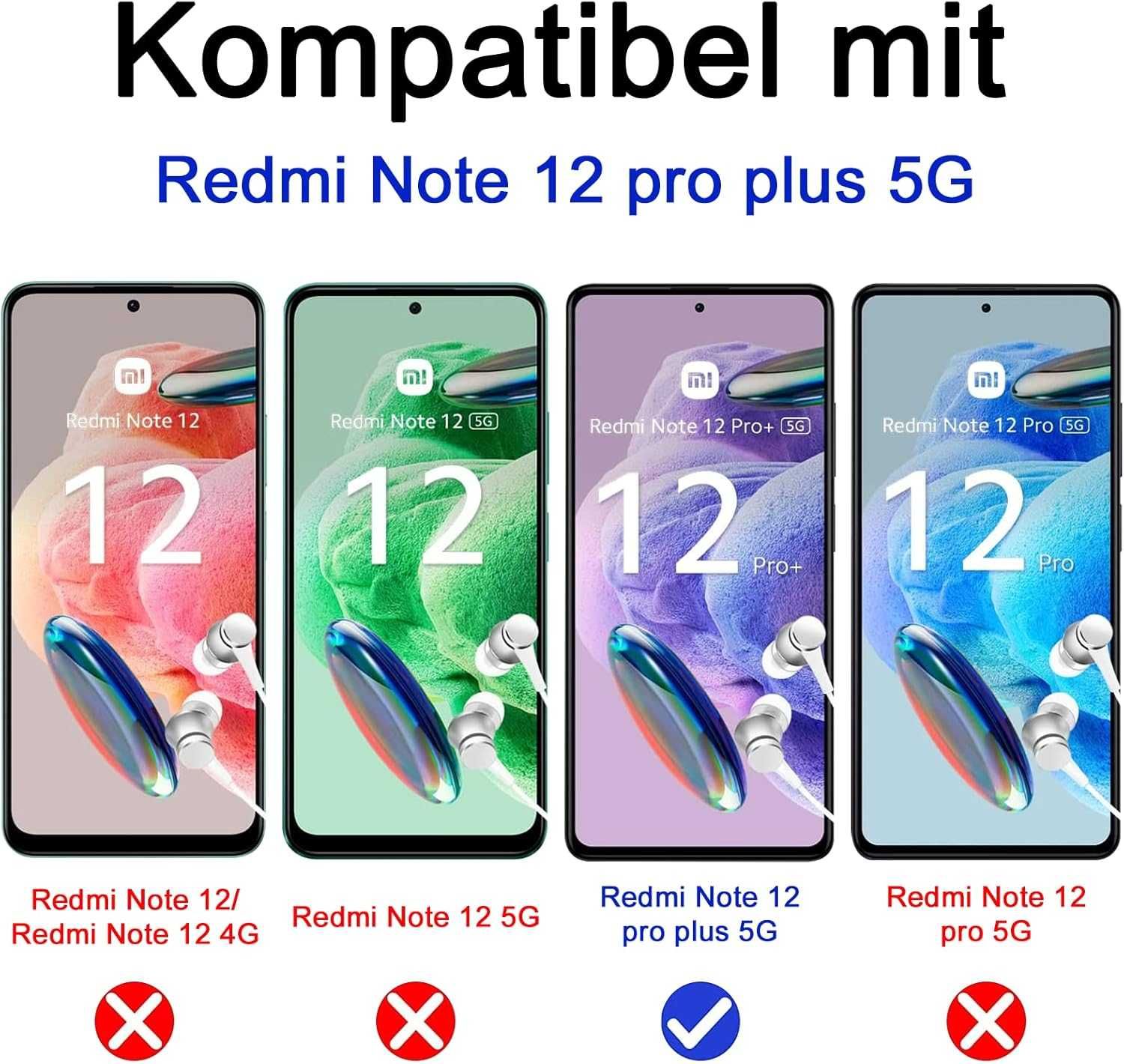 Lutree 3x szkło LCD 3x szkło aparat Xiaomi Redmi Note 12 Pro PLUS 5G