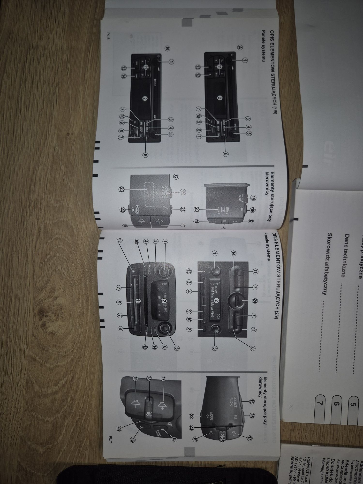 RENAULT TRAFIC III  Kompletna instrukcja obsługi w etui