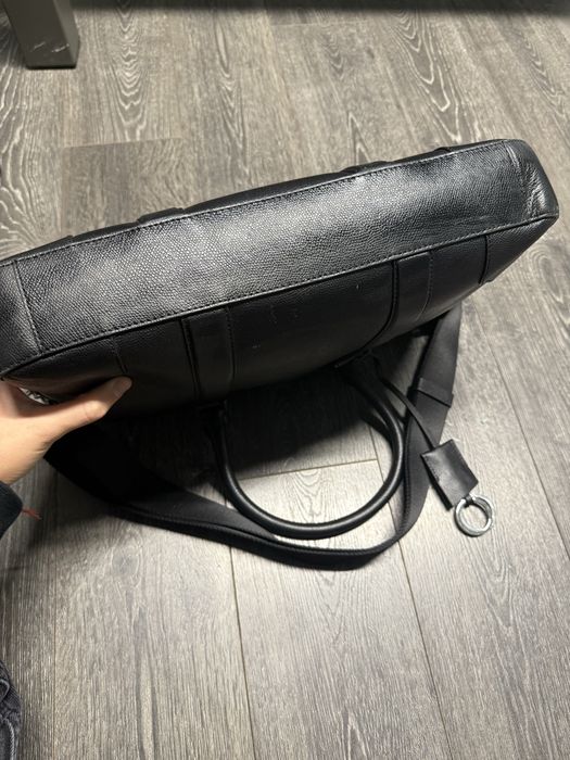 Сумка для ноутбука Business Leather Slim Comp Bag AM0AM06462, черная