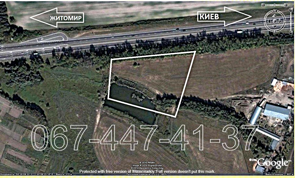 Житомирський шлях. Фасадна ділянка комерційного призначення.