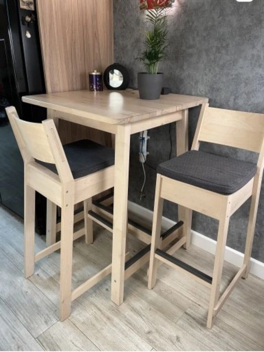 Ikea Norråker stół + 2 krzesła
