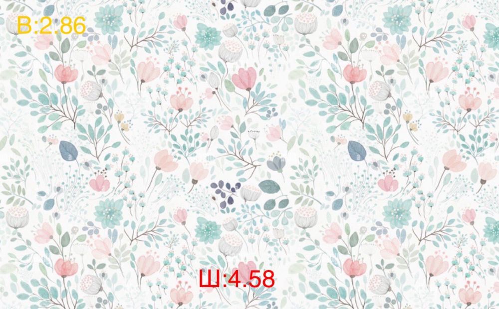 Миючі фотошпалери, Фотообои 4.58 х 2.86