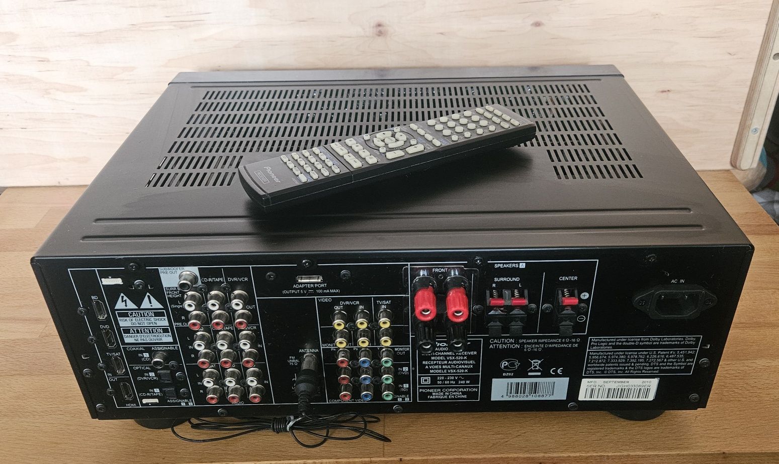 Amplituner Pioneer VSX-520 Wzmacniacz 5.1