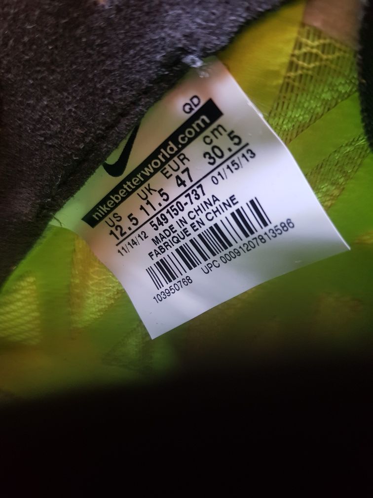 Oryginalne kolce sprinterskie marki Nike zoom rozmiar 47