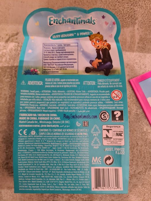 Nowy zestaw lalka enchantimals torebka prezentowa  jeż Wizby Ponter