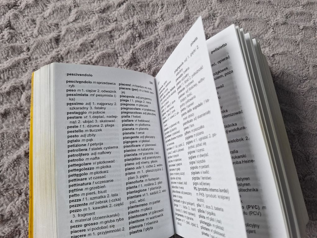 Słownik włosko-polski polsko-włoski Ex Libris