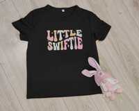 Koszulka dla dziewczynki Taylor Swift Little Swiftie czarna