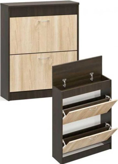 Тумбадля взуття на 2 полички 60/80 см Нова зі складу Венге/Самоа