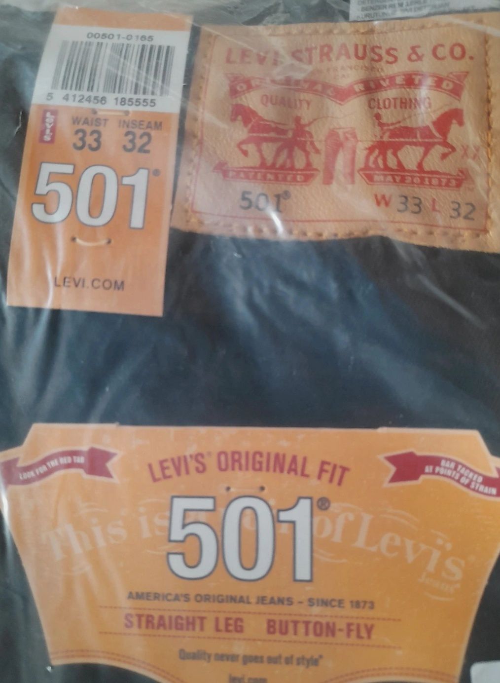 Levi's 501 W33L32 novas com etiqueta