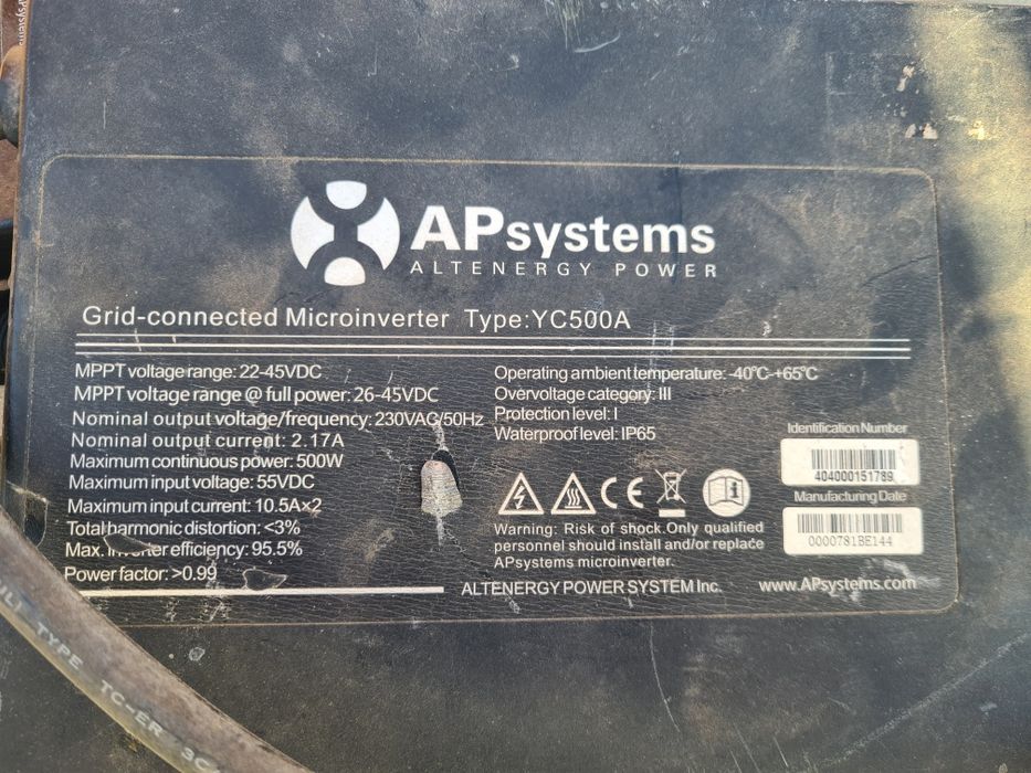 Microinversor AP Systems YC500A