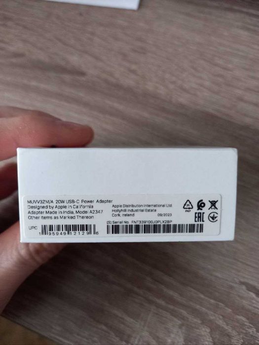 Оригінальний блочок 20w для iphone apple блок живлення зарядка