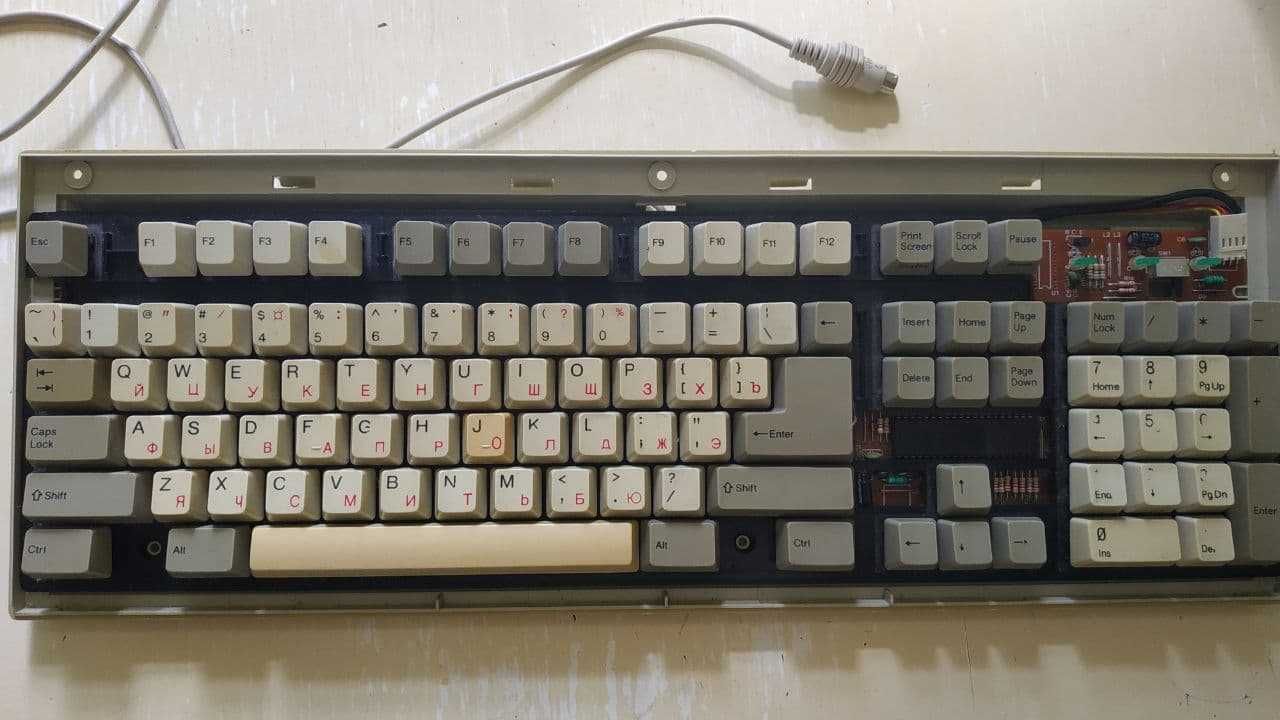 Механическая клавиатура JK-168/268 1990г.