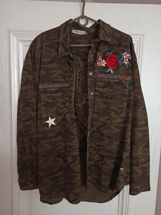 Рубашка хаки женская