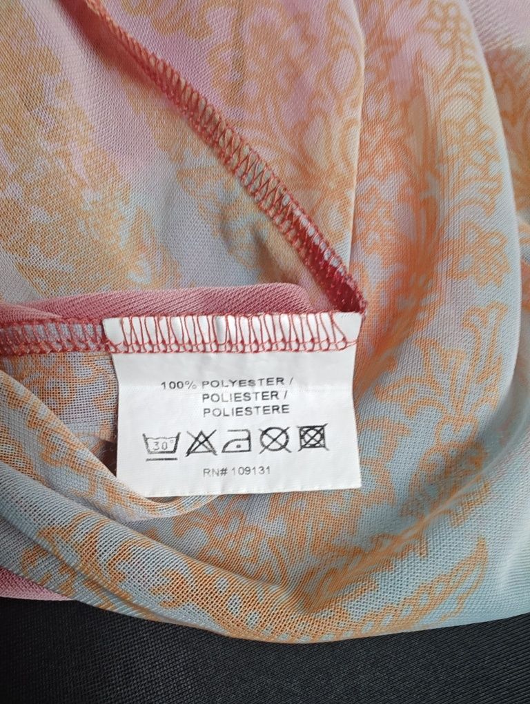 Bluzka Boho kolorowa cienka made in Lithuania XL / 42