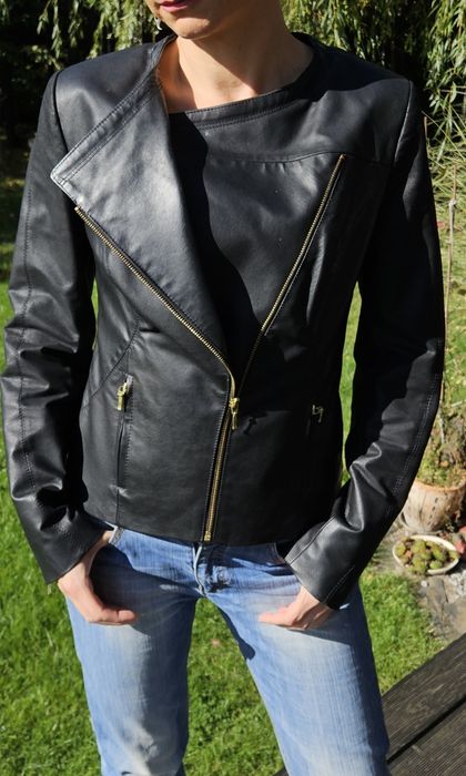 Kurtka skórzana damska S, ze skóry naturalnej