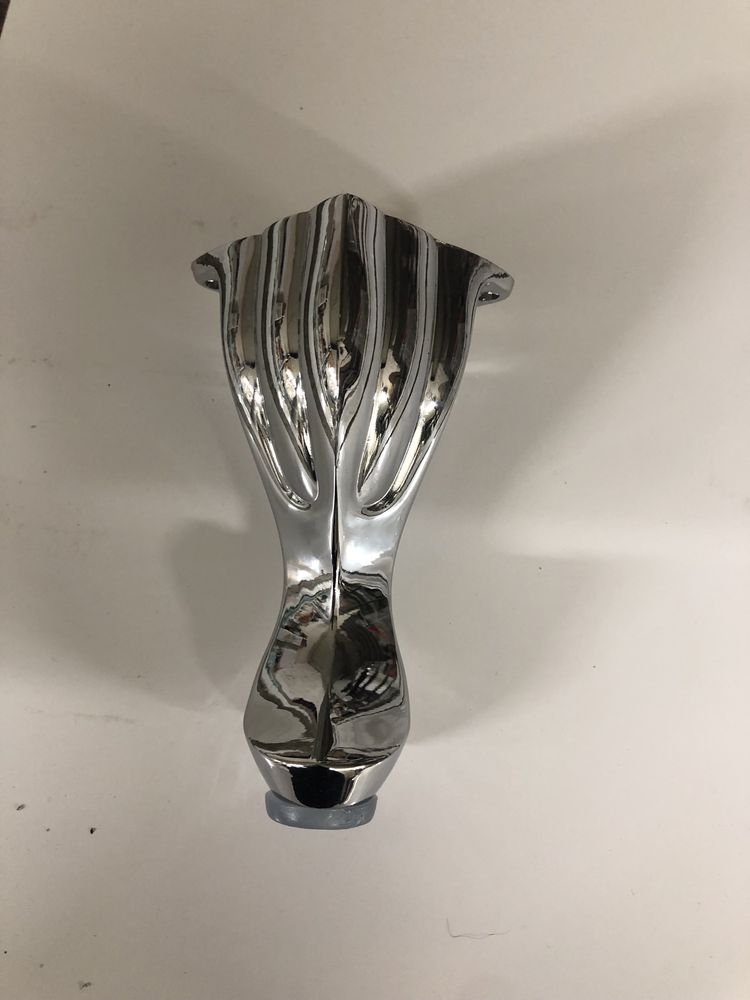 Noga ludwik chrom metalowa, biala