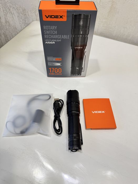 Портативный светодиодный фонарик VIDEX VLF-A156R 1700Lm