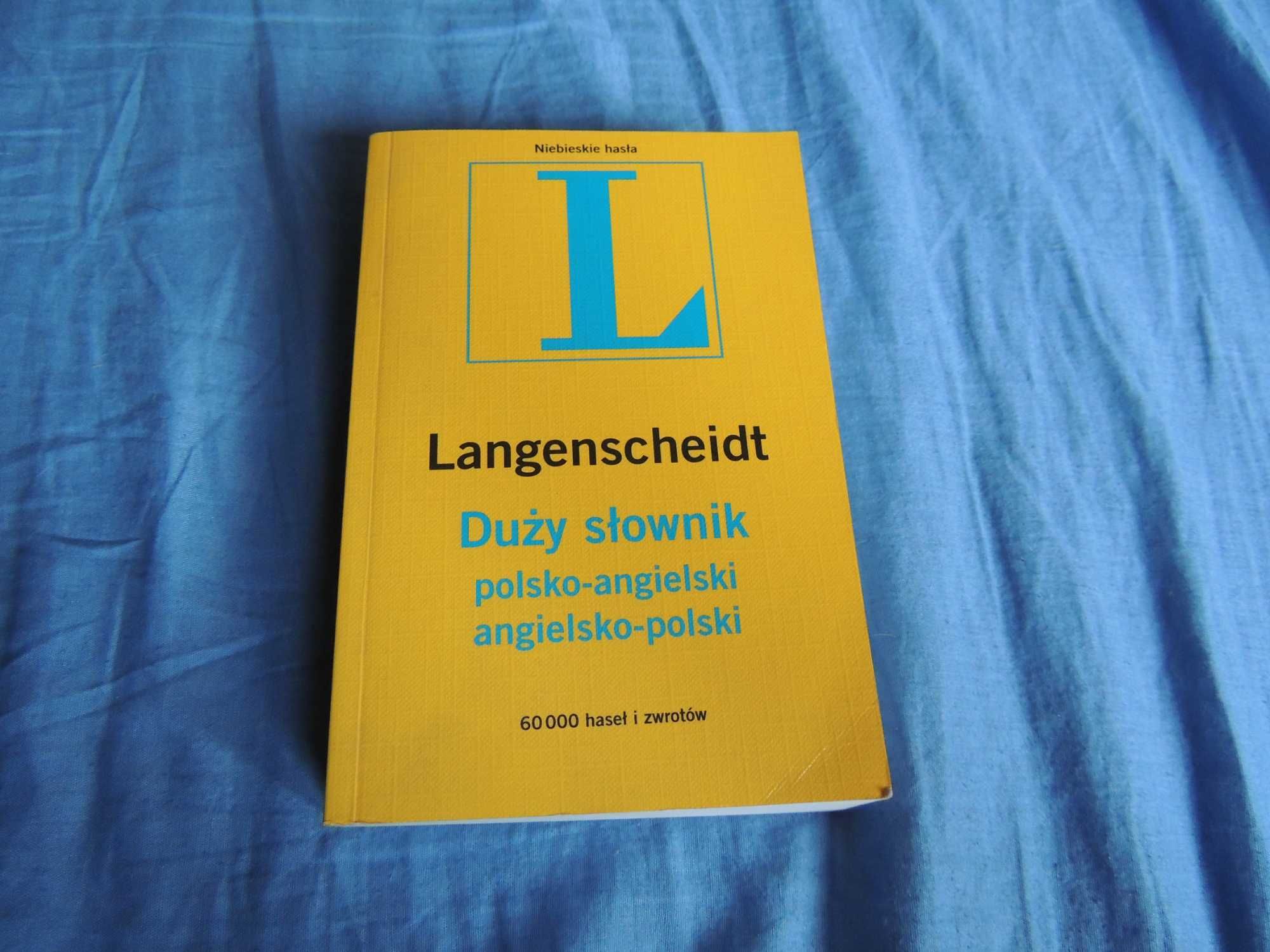 Duży słownik polsko angielski angielsko polski Langenscheidt