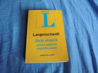 Duży słownik polsko angielski angielsko polski Langenscheidt