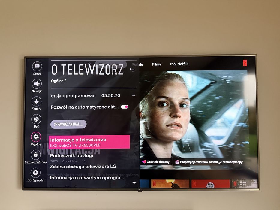 Telewizor LG 70" Smart TV HDR 70UK6500