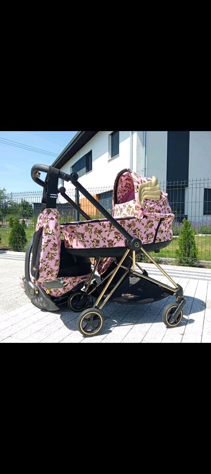 Wózek Cybex Mios Pink wings 3w1
