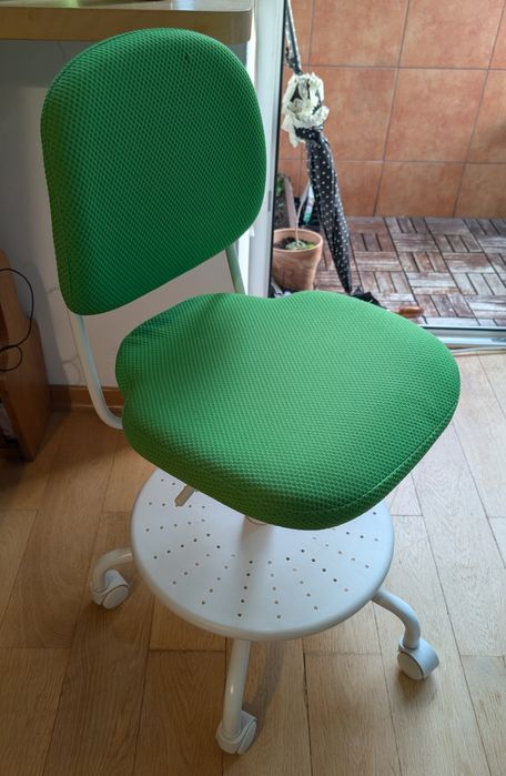 Fotel IKEA VIMUND Dziecięce krzesło biurowe, zielony